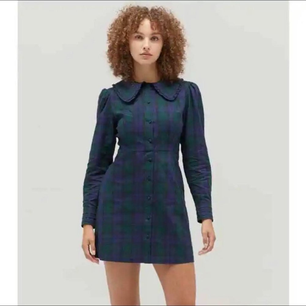Hill House Blackwatch Tartan Hazel Dress